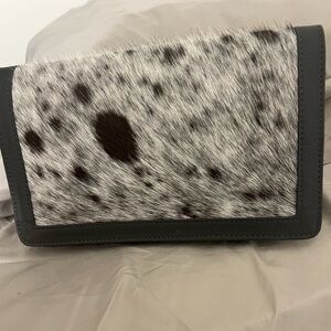 Stylish Gray and Black Women's Bag